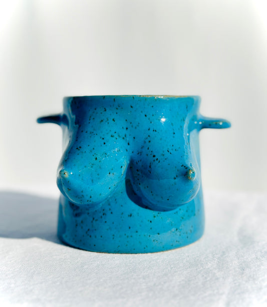 Blue Speckle Planter